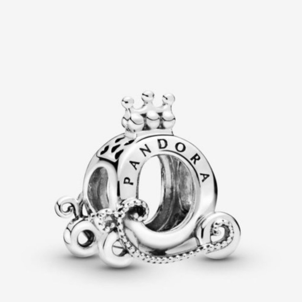 PANDORA Polished Crown O Carriage Charm